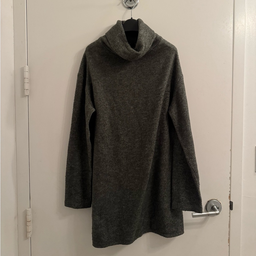 Reformation Charcoal Cowl Neck Sweater